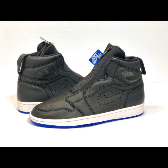 jordan 1 retro high zip black hyper royal